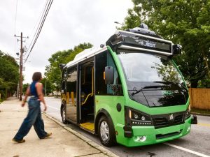 Atlanta debuts its new automated shuttle ATL Spoke connecting MARTA to the BeltLine